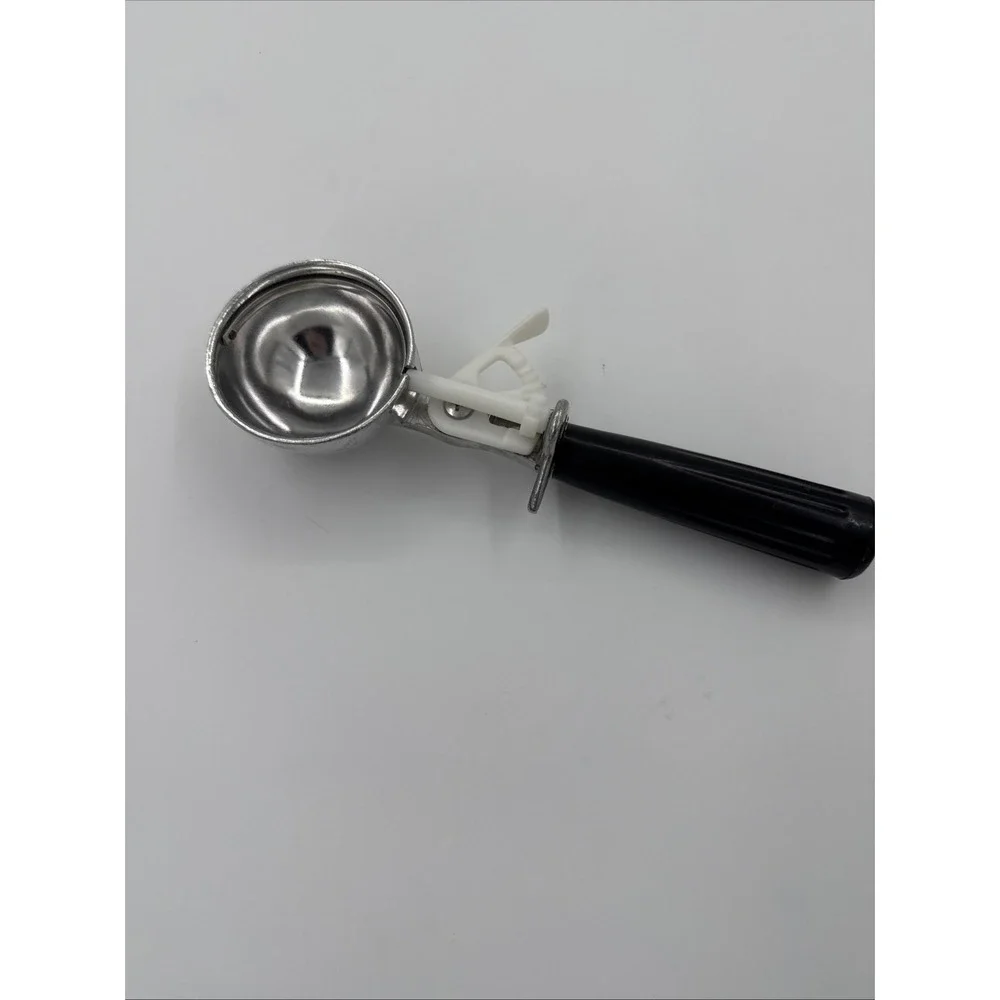 Vintage Metal Ice Cream Scoop W Release Lever & Plastic Handle Retro Kitchen